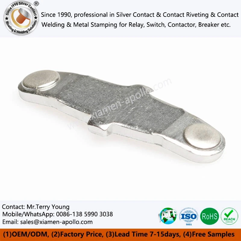 Copper Contact Terminal with Silver Electroplating Copper Contact Terminal with Silver Electroplating